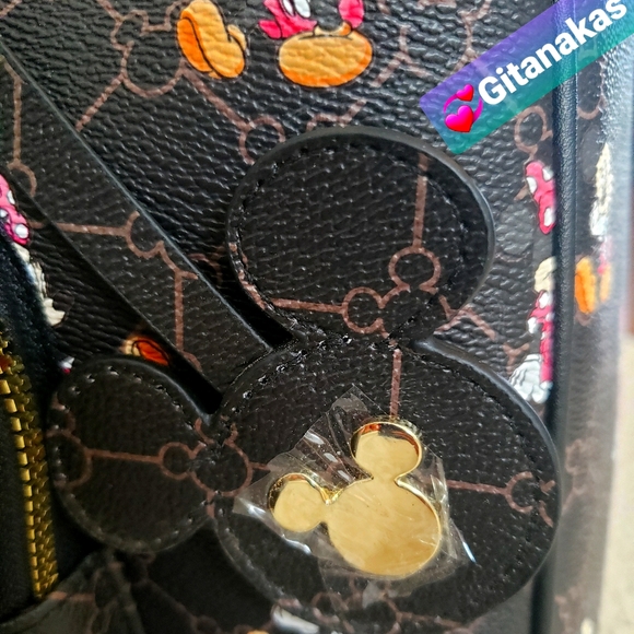 Disney Mickey Minnie Mouse Monogram Weekender Bag - Picture 4 of 7